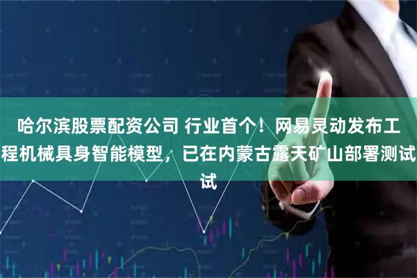 哈尔滨股票配资公司 行业首个！网易灵动发布工程机械具身智能模型，已在内蒙古露天矿山部署测试